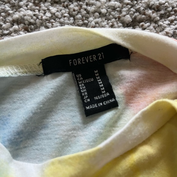 Forever 21 Tye Dye Cropped T-Shirt - Picture 3 of 3
